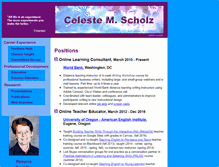 Tablet Screenshot of celestescholz.com
